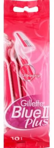 Gillette Venus Rasoirs Jetables pour Femmes Blue II Plus, Pack de 10 Rasoirs [Officiel]