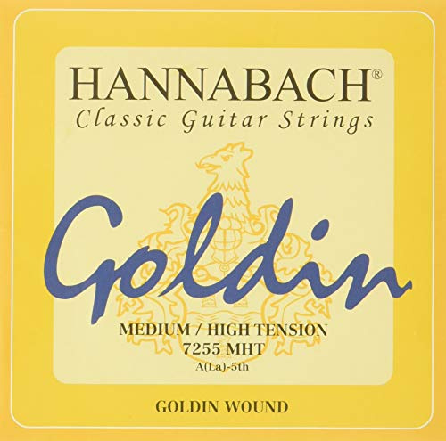 Hannabach Classical Guitar Strings Series 725 Medium/High Tension Goldin - A5-7255MHT
