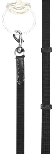 Stübben Gurtzügel Island mit Lederstegen und Drehkarabiner - Ebony - Silber - Silber - Island - Island