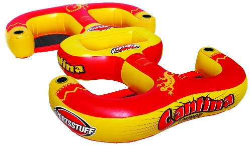 SportsStuff Cantina Lounge - Pool and Lake Floating Lounge - Cup Holders - Supports 1-4 People