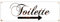 METALLSCHILD Shabby Blechschild Vintage TOILETTE PFEIL RECHTS Türschild Gäste WC Bad
