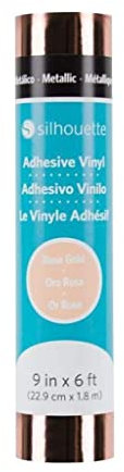 Silhouette Permanent Metallic Vinyl 22,9 x 15,2 cm, Roségold 22,9 x 91,4 cm