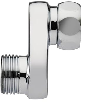 Raccordi Eccentrici per Rubinetteria | Set di 2 Pezzi | Maschio 1/2 - Femmina 1/2 con Ghiera Girevole | Deviazione 25 mm | Montaggio Facile | Finitura Cromata Lucida | NOYON & THIEBAULT