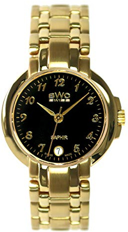 BWC Swiss Damen Uhr Analog Quarz mit Edelstahl Armband 207735106