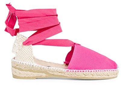 Pisamonas Alpargatas Valencianas Niñas Lisas Talla 30 Color Fucsia