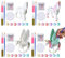 BONNYCO Einhorn Geschenk für Mädchen Mitgebsel Kindergeburtstag Gastgeschenke, Malset 4 Stück Kleine Geschenke für Kinder, Mitgebsel Kindergeburtstag Mädchen, Pinata Füllung | Einhorn Bastelset