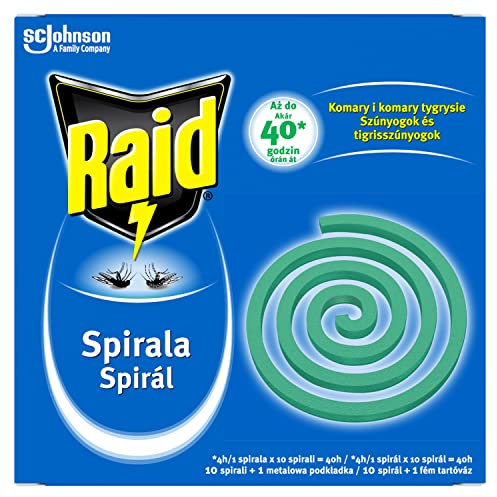 Raid Spirale anti-moustique pour insectes, vert, 10 pièces