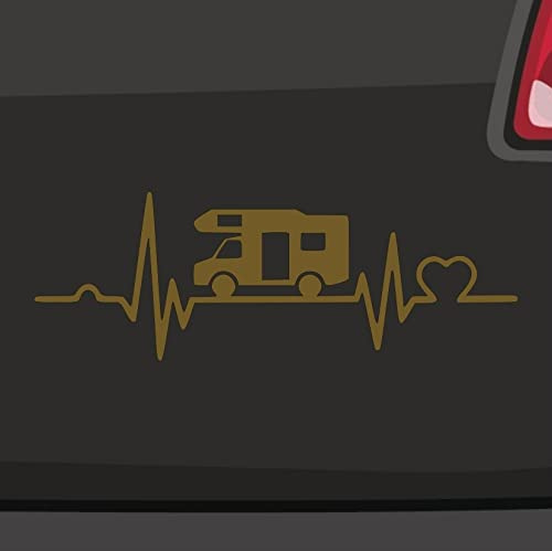 Herzschlag Wohnmobil -6 Größen 21 Farben- Camping Aufkleber Sticker Camper JDM