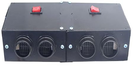 VICASKY Haartrockner Auto 24V Auto Heizlüfter 24V 500w 4 Löcher Auto Heizung Defroster, Auto Heizung Entfroster Tragbar Auto Heizung für Fast Heating Defrost Defogger