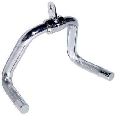 Jazooli Multifunction Narrow Tricep Seated Row Bar Metal Pull Handle Multi Gym Cable Exercise Attachment Bodybuilding Strong Back Muscle Training Workout