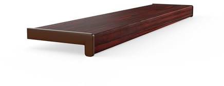 Seiletech.de Appui de fenêtre en PVC | 20 cm x 120 cm | Acajou | rebord | Pour l'intérieur | rebord | Intérieur | Vendu au mètre | Salon | Décoration | Plastique