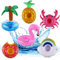 6 Stück Inflatable Becherhalter Aufblasbarer Pool-Getränkebecher Schwimmender Getränkehalter Aufblasbare Getränkehalter Set Pool Untersetzer Spielzeug für Schwimmbad Versammlungen Erwachsene Kinder