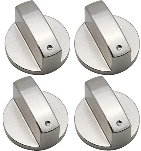 BOBOZHONG Gas Stove Knobs,4PCS Knob Cooker Gas Stove Knobs Metal Gas Stove Knobs Universal Zinc Alloy Kitchen Stove Knob Locks for Kitchen Stove Gas Stove Oven Kitchenware(8mm)