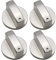 BOBOZHONG Gas Stove Knobs,4PCS Knob Cooker Gas Stove Knobs Metal Gas Stove Knobs Universal Zinc Alloy Kitchen Stove Knob Locks for Kitchen Stove Gas Stove Oven Kitchenware(8mm)