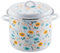 McSunley Dutch Oven aus Porzellan, emailliert, Blumenmuster, 12 l