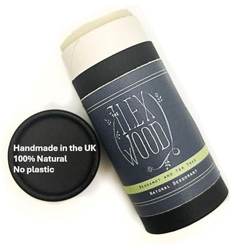 The Ilex Wood - Natürliches Deodorant aus Bergamotte und Teebaumöl – 70 ml. Vegan, plastikfrei, umweltfreundlich, tierversuchsfrei für Frauen und Männer, und frei von Aluminium.
