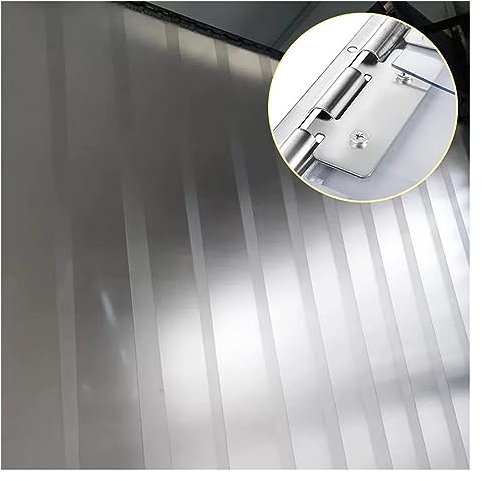 SYFXZZDS Rideau de Porte Lanieres PVC Rideau Industriel À Lanières Chaud et Coupe-Vent en Hiver Rideau de Porte Dépoli de Séparation Opaque (Color : Clear, Size : 180x180cm)