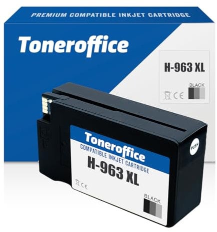 963 Druckerpatrone XL mit Chip für HP 963 XL Druckerpatronen Schwarz Kompatibel 3JA30AE (ca. 2000 Seiten)