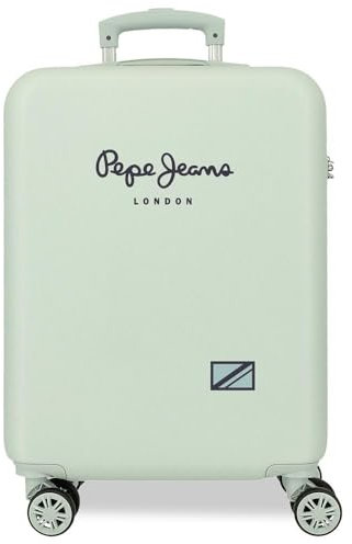 Pepe Jeans Valise Cabine Alenka, Vert, 55cm x 38cm x 20cm, Valise Cabine