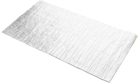 SOLUSTRE Tapis Insonorisation Automobile Aluminium Mat Et Acoustique Pour Capot Moteur Améliore Et Réduit Bruit