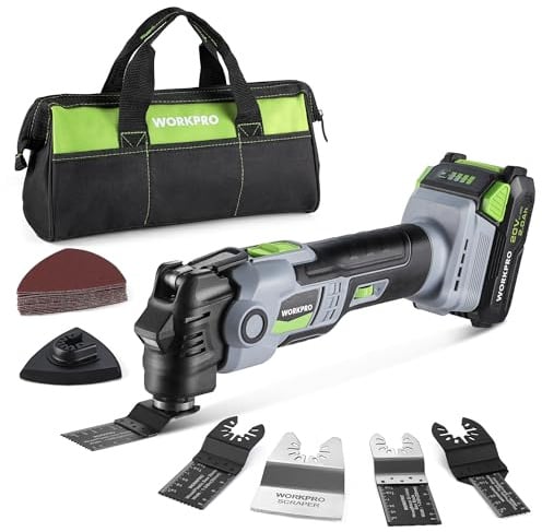 WORKPRO 20V Brushless Cordless Oscillating Multi-Tool Kit