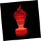 Veemoon 1 Set Eiscreme 3 Touch Lampe Bunte Nachttischlampe Buntes Nachtlicht Illusionslampe 3D Eiscreme Illusionslicht Schlafzimmerlicht Kreative Lampe Eiscreme Form Nachtlicht