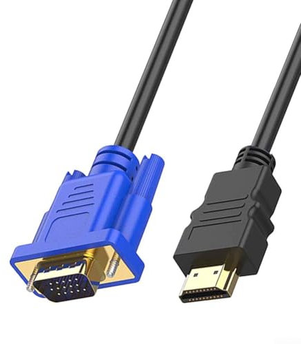 Cable adaptador de video macho a VGA DSUB macho, 1 metro de longitud, adecuado para PC TV monitor de computadora (1 metro)