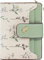 Farcauo Portemonnaie Damen Geldbeutel Frauen Geldbörsen Klein Damen Portemonnaie Mini Geldbörse mit Grün Blumen Design für Frauen Klein Portmonee mit Ausweisfach und Kartenhüllen