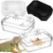 DRESSOOS Reptilienfutter Wassernapf 2pcs Cup Feeder Bowl Escape Für Geckos Iguanas