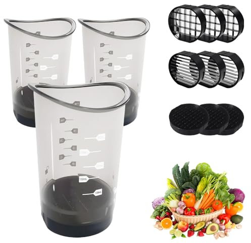 Obstschneider, Multifunktionaler Edelstahl Apfelschneider, Apfelausstecher Vegetable Chopper Cutter Dicer Kitchen Gadgets Für Obst, Gemüse, Banane, Salat, Frische Platter Making (3Pcs)