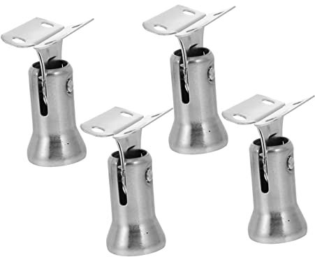 DOITOOL Staffa Per Corrimano in Acciaio Inossidabile 4 Pezzi Supporto Stabile Per Ringhiera Scale Decorativo Resistente Antiruggine Montaggio Semplice Per Corrimano Moderno