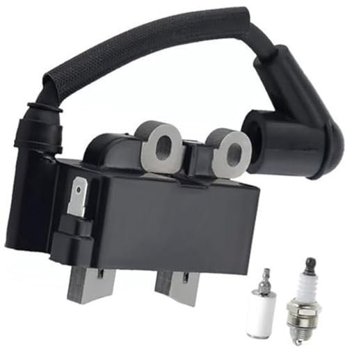 Yurefax 291337001 Bobine d'allumage for Ryobi, RY254BC RY251PH RY252CS RY253SS 2 Temps 25 CC 25,4 CC 2 Temps débroussailleuse Moteur, avec Bougie d'allumage, Filtre à Carburant Bobine d'allumage pour