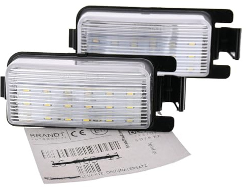 BRANDT Kennzeichenleuchten LED kompatibel mit Nissan 350Z Z33 03-08 370Z Z34 09-20 Cube III Z12 09-14 GT-R I R35 09-19 Leaf I ZE0 11-17 Versa Tiida I C11 07-13 Infiniti G25 V36 G35 V35 G37 Q40 Q60 I