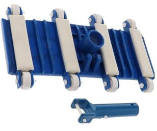 ALCXAZS Outil de Nettoyage de Piscine Pratique avec brosses latérales pour Un Nettoyage Plus Efficace et sans Effort. Tête d'aspiration à roulettes pour Piscine.