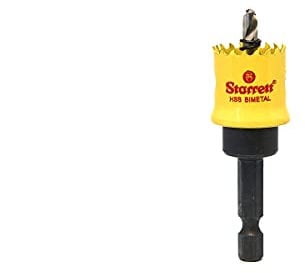 Starrett HSS Bi-Metal Hole Saw - CSC19 Cordless Smooth Cutting Hole Saw - For Wood Plastics Steel Various Materials - 19mm