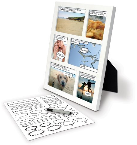 Gift Republic Comic Fotorahmen mit Stift und Aufkleber, 2