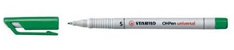 STABILO Folienstift OHPen universal, wasserlöslich, grün VE=3