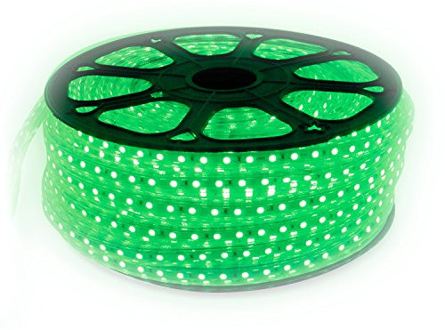 LED Strip Lichtband flexband 230 Volt mit 60x 5050 SMD pro Meter Grün 10 Meter