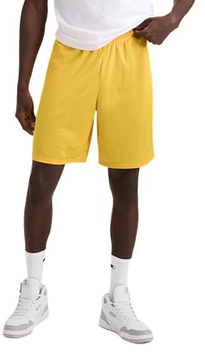Champion mens 9 Mesh Short, C Logo Short, Team Gold, Medium US