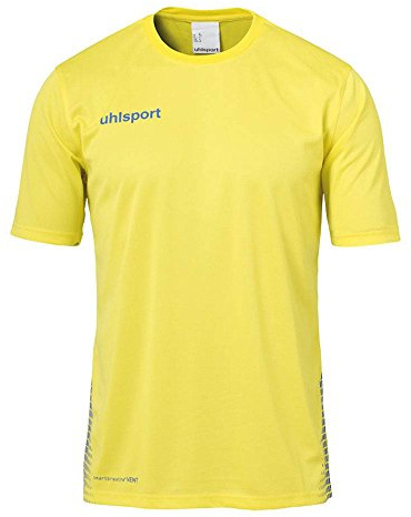 Uhlsport Kinder Kinder T-Shirt Score Training T-Shirt, limonengelb/azurblau, 164, 100214711