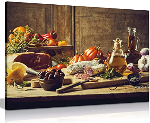 Kitchen Decor Wall Art Still Life Canvas Wall Art Picture Print (36x24 Inch)