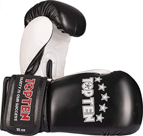 TOP TEN Boxhandschuhe „NK II“ - 14 oz, schwarz