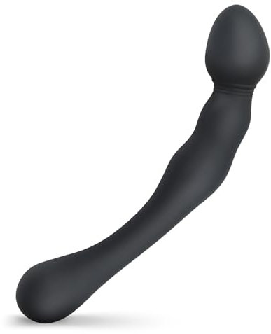 Roluck Dildos dobles de silicona, masaje de la próstata Estimulación del punto G Analdildos Plug anal Masturbación Juguetes sexuales para hombres Mujeres