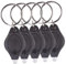 Ebilun 10pcs LED lampe de poche porte-clés doigt lumière Lampe torche Mini Lumière vive lampe de poche avec porte-clés pour les zones sombres Camping/Chasse/Randonnée (noir)