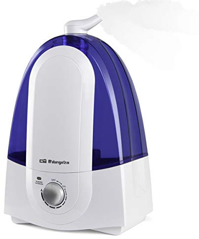 Orbegozo HU 2050 – Humidificador ultrasónico silencioso, capacidad 5,2 litros, doble salida de vapor ajustable, área de acción 50 m2, 30 W