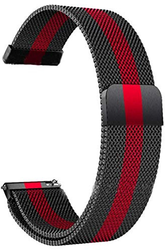 Magnetisches Uhrenarmband aus Edelstahl für Damen und Herren, 14mm 16mm 18mm 20mm 22mm Silber Schwarz Roségold