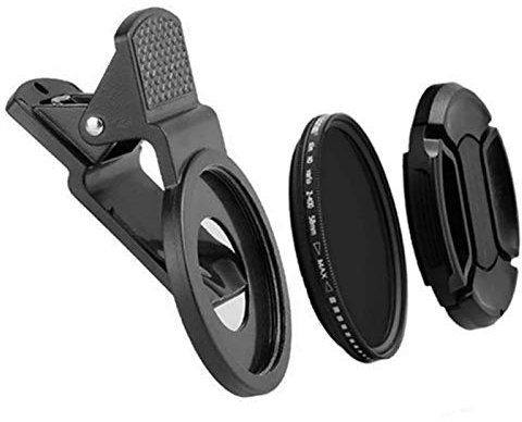 Lanmei Handy-Kamerafilter, 37-mm-ND2- bis 400-Fotokamera-ND-Filter mit neutraler Dichte, einstellbares Handy-Kameraobjektiv-Filter-Kit für fast alle Smartphones