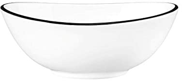Seltmann 001.758865 Modern Life Black Line Bowl, Oval, 12cm Größe