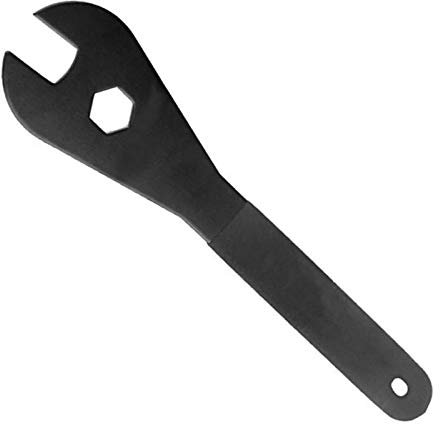 SagaSave 2mm Thickness Bicycle Cone Spanner, Single Open Ended Bike Spindle Hub Wrench, Axle Hub Remover Tool for MTB Mountain Bike, Black, 13mm