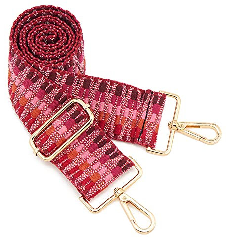 ZOUIQSS Damen Goldfarbene Bunter Schultergurt längenverstellbarer breiter Tragegurt Schultergurt für Handtaschen 3.8cm breit 73-125cm-Schultergurt für Handtaschen((5CM) Color30)